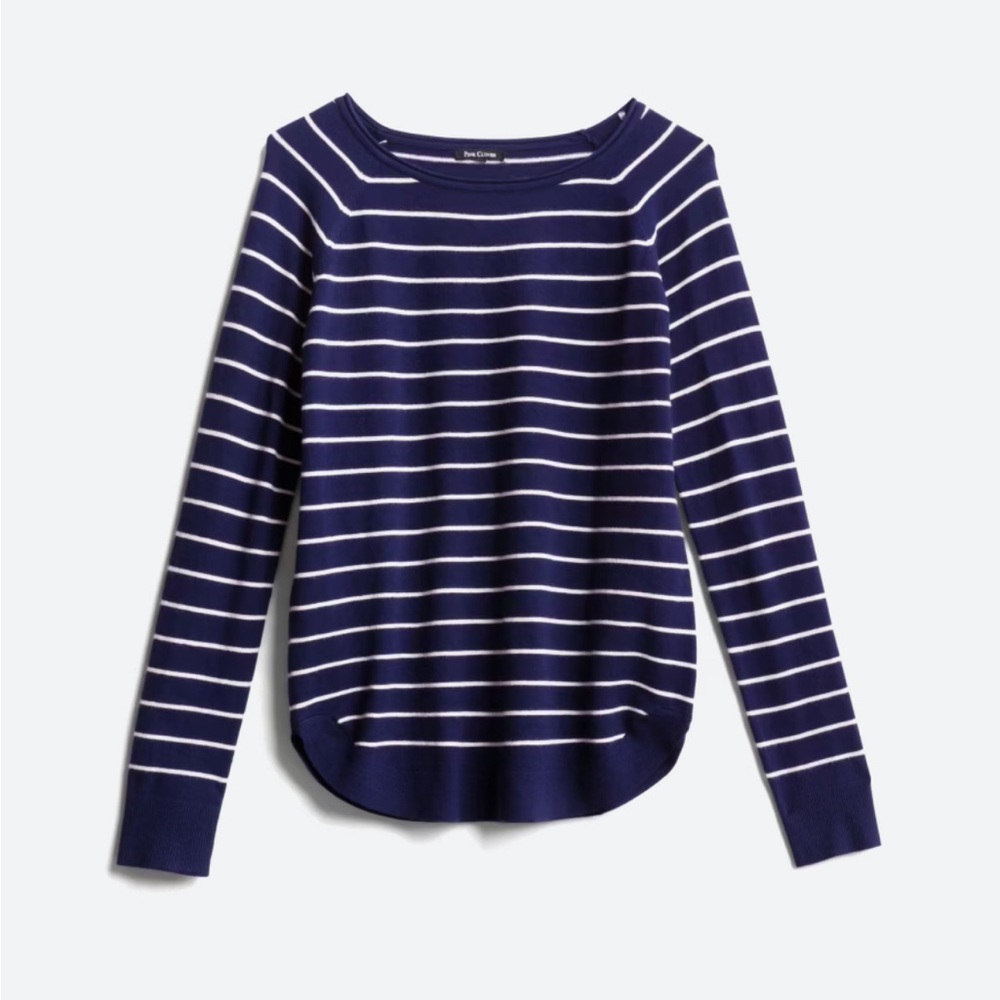 Blue striped sweater